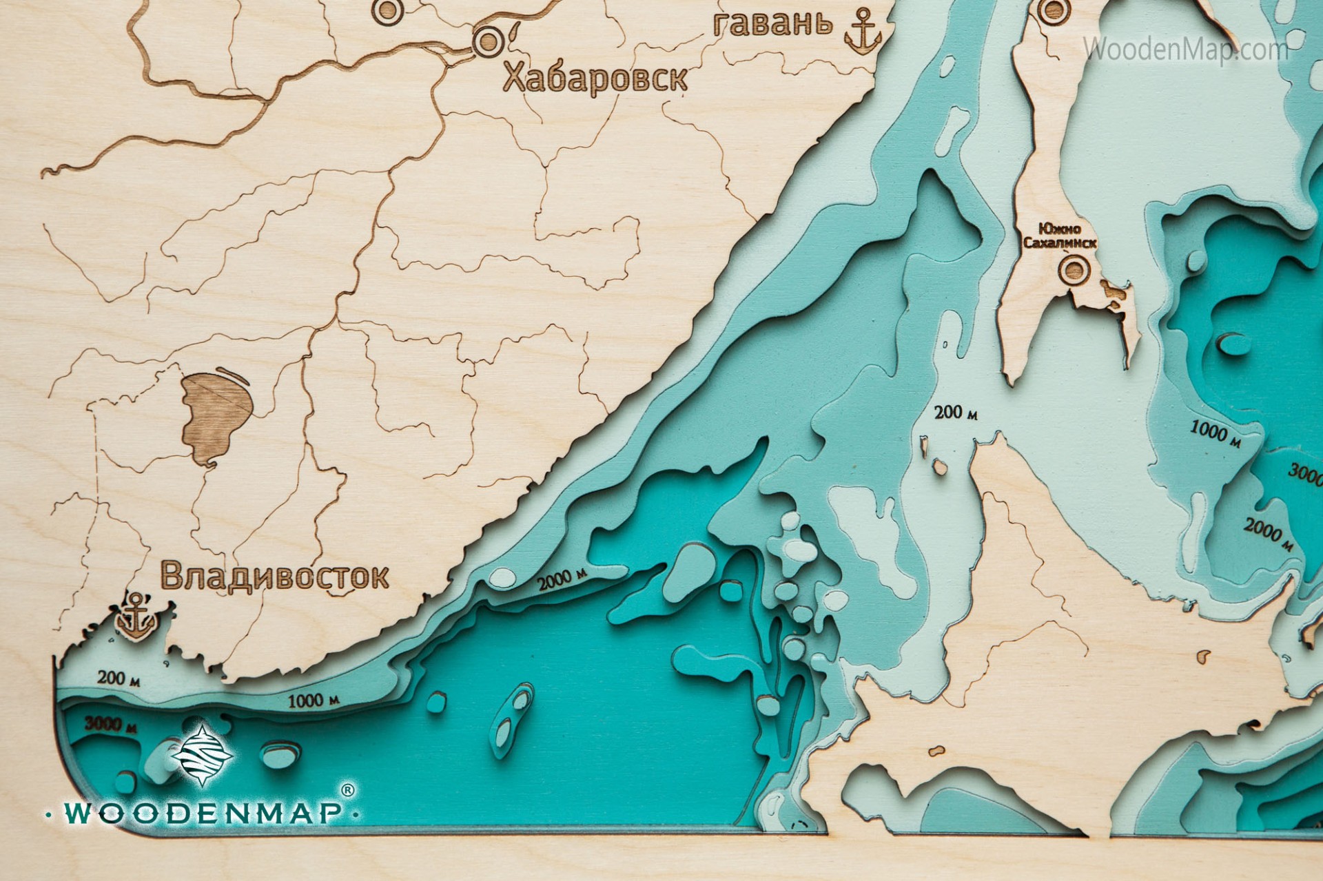 охотское море карта